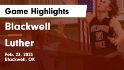 Blackwell  vs Luther  Game Highlights - Feb. 23, 2023