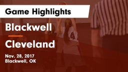 Blackwell  vs Cleveland  Game Highlights - Nov. 28, 2017