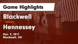 Blackwell  vs Hennessey  Game Highlights - Dec. 9, 2017