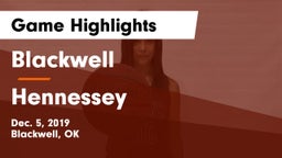 Blackwell  vs Hennessey  Game Highlights - Dec. 5, 2019