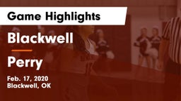Blackwell  vs Perry Game Highlights - Feb. 17, 2020