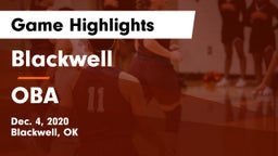 Blackwell  vs OBA Game Highlights - Dec. 4, 2020