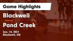 Blackwell  vs Pond Creek Game Highlights - Jan. 14, 2021