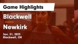 Blackwell  vs Newkirk  Game Highlights - Jan. 31, 2023