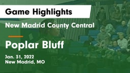 New Madrid County Central  vs Poplar Bluff  Game Highlights - Jan. 31, 2022