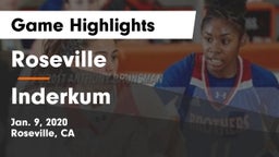 Roseville  vs Inderkum  Game Highlights - Jan. 9, 2020
