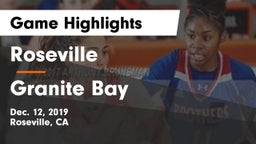 Roseville  vs Granite Bay  Game Highlights - Dec. 12, 2019