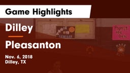Dilley  vs Pleasanton  Game Highlights - Nov. 6, 2018