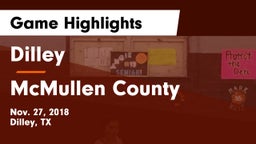 Dilley  vs McMullen County  Game Highlights - Nov. 27, 2018