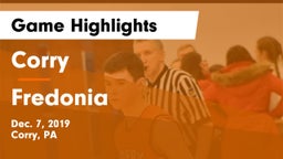 Corry  vs Fredonia  Game Highlights - Dec. 7, 2019