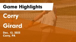 Corry  vs Girard  Game Highlights - Dec. 12, 2023