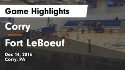 Corry  vs Fort LeBoeuf Game Highlights - Dec 14, 2016