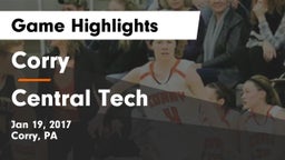 Corry  vs Central Tech Game Highlights - Jan 19, 2017