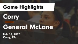 Corry  vs General McLane Game Highlights - Feb 18, 2017