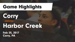 Corry  vs Harbor Creek Game Highlights - Feb 25, 2017