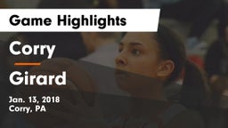 Corry  vs Girard Game Highlights - Jan. 13, 2018