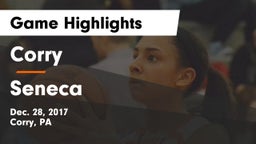 Corry  vs Seneca Game Highlights - Dec. 28, 2017