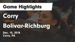 Corry  vs Bolivar-Richburg Game Highlights - Dec. 15, 2018
