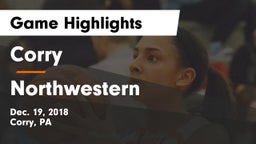Corry  vs Northwestern Game Highlights - Dec. 19, 2018