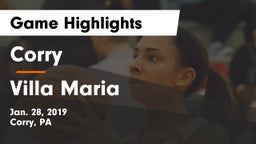 Corry  vs Villa Maria Game Highlights - Jan. 28, 2019
