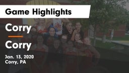 Corry  vs Corry  Game Highlights - Jan. 13, 2020
