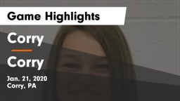 Corry  vs Corry  Game Highlights - Jan. 21, 2020