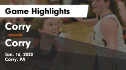 Corry  vs Corry  Game Highlights - Jan. 16, 2020