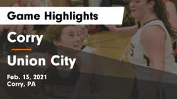 Corry  vs Union City  Game Highlights - Feb. 13, 2021