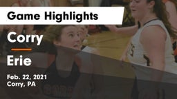 Corry  vs Erie  Game Highlights - Feb. 22, 2021