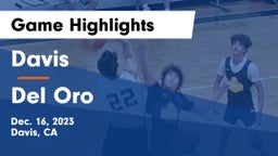 Davis  vs Del Oro  Game Highlights - Dec. 16, 2023