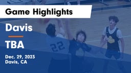 Davis  vs TBA Game Highlights - Dec. 29, 2023