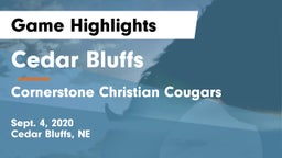 Cedar Bluffs  vs Cornerstone Christian Cougars Game Highlights - Sept. 4, 2020