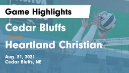 Cedar Bluffs  vs Heartland Christian Game Highlights - Aug. 31, 2021