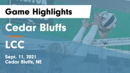 Cedar Bluffs  vs LCC Game Highlights - Sept. 11, 2021