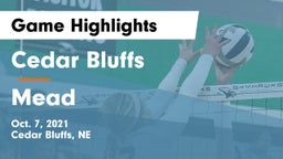 Cedar Bluffs  vs Mead  Game Highlights - Oct. 7, 2021