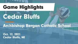 Cedar Bluffs  vs Archbishop Bergan Catholic School Game Highlights - Oct. 12, 2021