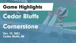 Cedar Bluffs  vs Cornerstone  Game Highlights - Oct. 19, 2021
