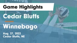 Cedar Bluffs  vs Winnebago Game Highlights - Aug. 27, 2022