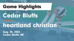 Cedar Bluffs  vs heartland christian Game Highlights - Aug. 30, 2022
