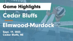 Cedar Bluffs  vs Elmwood-Murdock  Game Highlights - Sept. 19, 2023