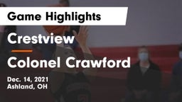 Crestview  vs Colonel Crawford  Game Highlights - Dec. 14, 2021
