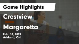 Crestview  vs Margaretta  Game Highlights - Feb. 18, 2023