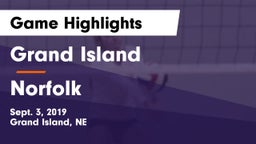 Grand Island  vs Norfolk  Game Highlights - Sept. 3, 2019