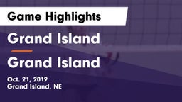 Grand Island  vs Grand Island  Game Highlights - Oct. 21, 2019