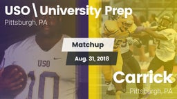 Matchup: University Prep vs. Carrick  2018