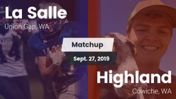 Matchup: La Salle  vs. Highland  2019