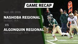 Recap: Nashoba Regional  vs. Algonquin Regional  2016