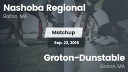 Matchup: Nashoba Regional vs. Groton-Dunstable  2016