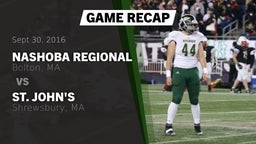 Recap: Nashoba Regional  vs. St. John's  2016