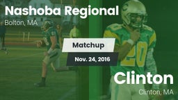 Matchup: Nashoba Regional vs. Clinton  2016